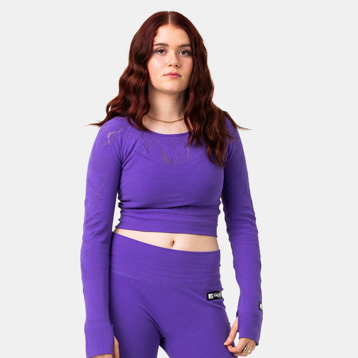 Capelli MTV WOMEN'S SPORTY LONG SLEEVE CROP Violet