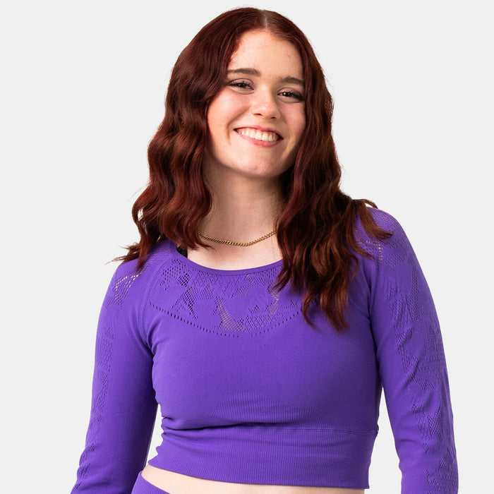 Capelli MTV WOMEN'S SPORTY LONG SLEEVE CROP Violet