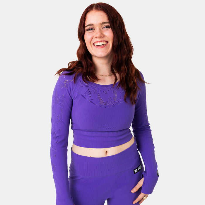capelli MTV WOMEN'S SPORTY LONG SLEEVE CROP Violet