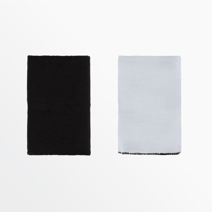 Capelli REVERSIBLE EXTRA WIDE WRISTBANDS Black