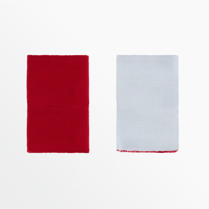 Capelli REVERSIBLE EXTRA WIDE WRISTBANDS Red
