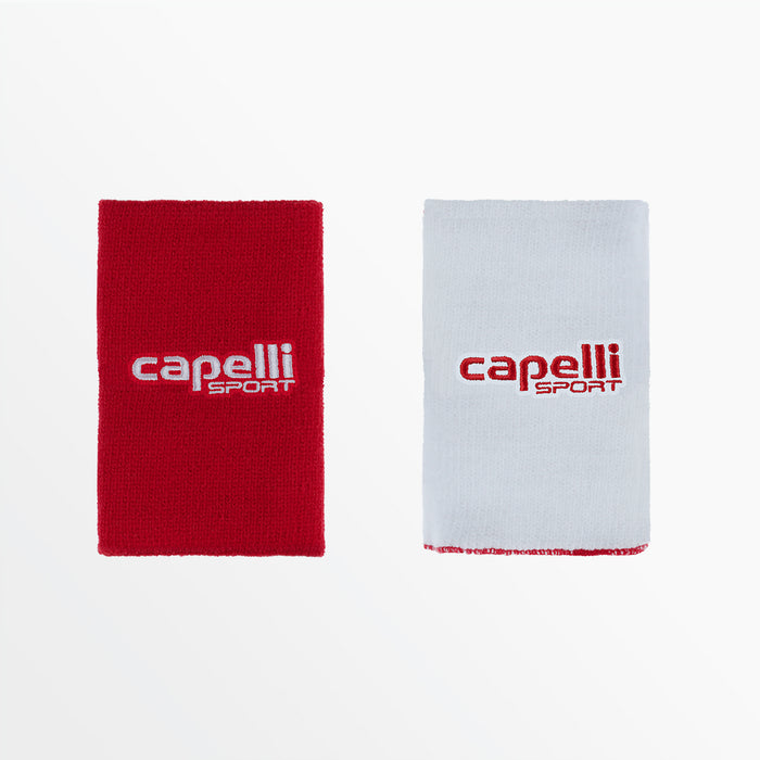 capelli REVERSIBLE EXTRA WIDE WRISTBANDS Red