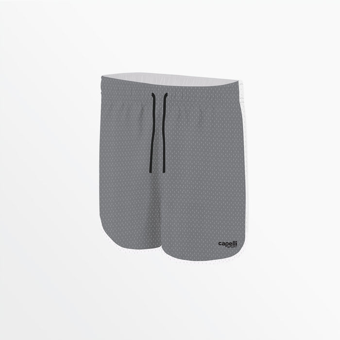 capelli WOMEN'S 2-TONE MESH SHORTS Light Grey