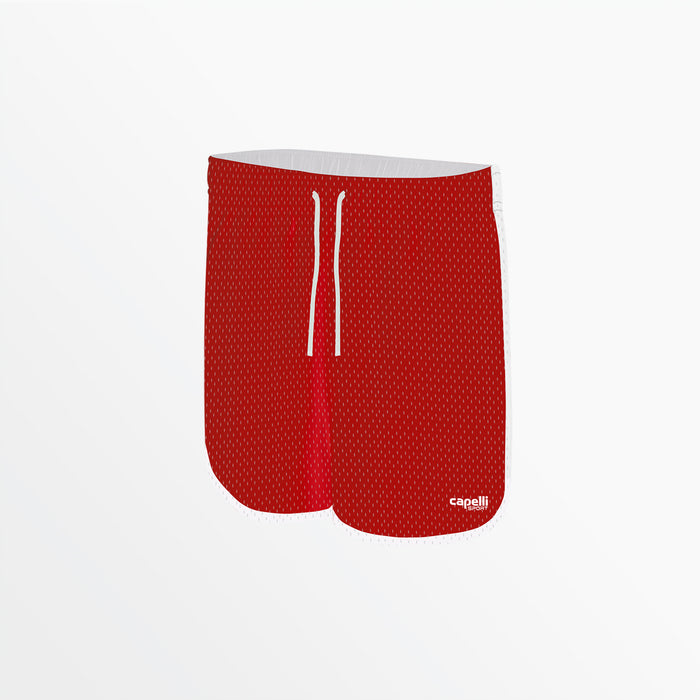 capelli WOMEN'S 2-TONE MESH SHORTS Red