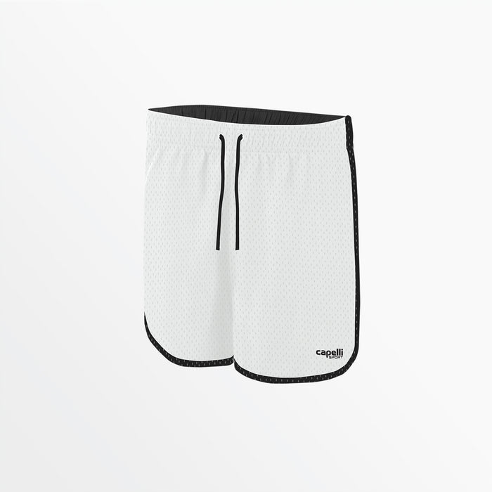 capelli WOMEN'S 2-TONE MESH SHORTS White