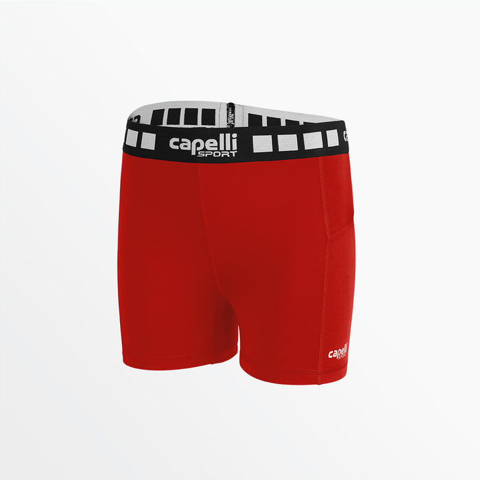 capelli WOMEN'S 3" PERFORMANCE SHORTS Red