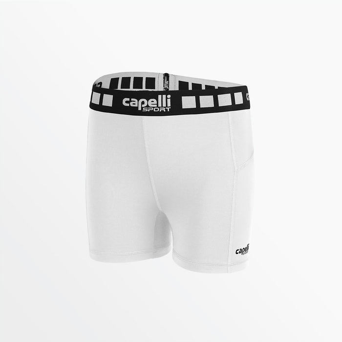 capelli WOMEN'S 3" PERFORMANCE SHORTS White