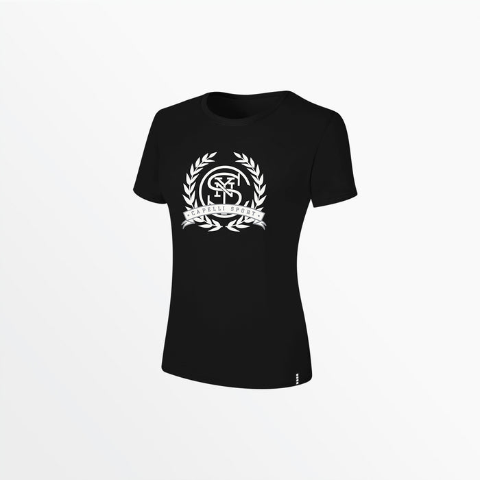 capelli WOMEN'S ACADEMIA CIRCLE TEE Black