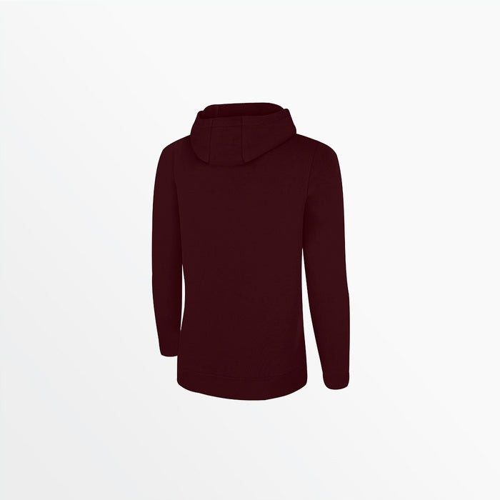 Capelli WOMEN'S BASIC FLEECE ZIP UP HOODIE Maroon