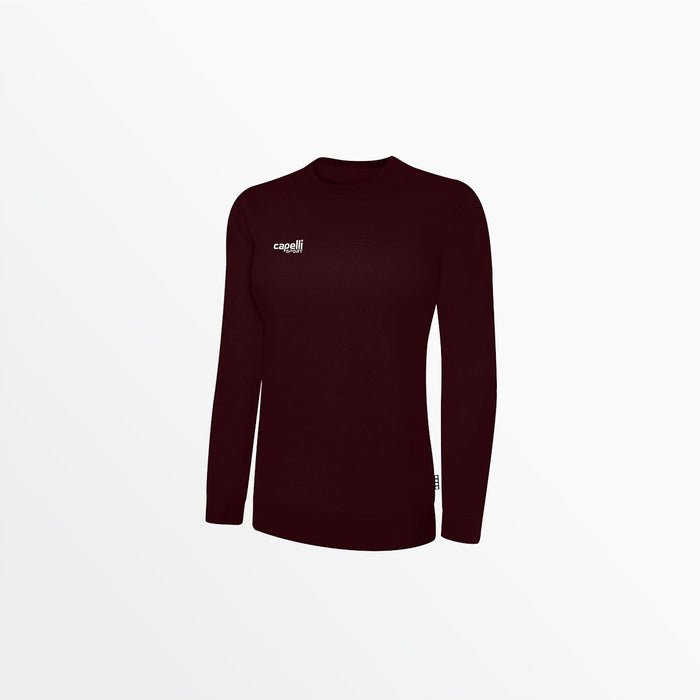 capelli WOMEN'S BASICS FLEECE CREW NECK SWEATSHIRT