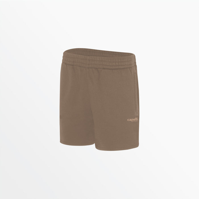 capelli WOMEN'S BASICS FLEECE SHORTS Desert Brown