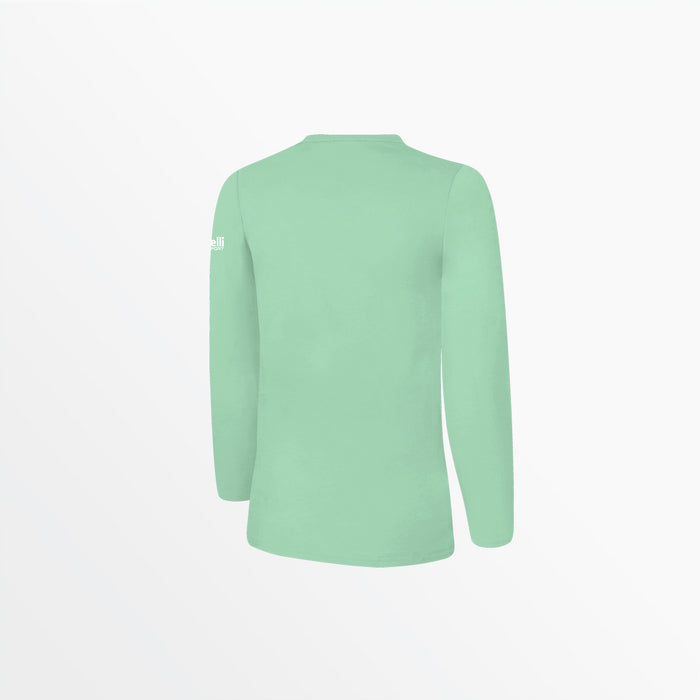 Capelli WOMEN'S BASICS LONG SLEEVE COTTON TEE Mint