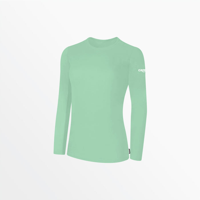 capelli WOMEN'S BASICS LONG SLEEVE COTTON TEE Mint
