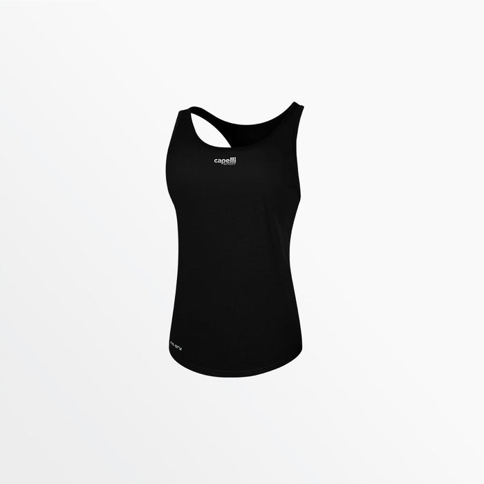 capelli WOMEN'S BASICS RACER BACK TANK Black