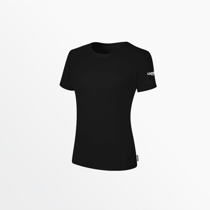 capelli WOMEN'S BASICS TEE WITH SLEEVE LOGO Black