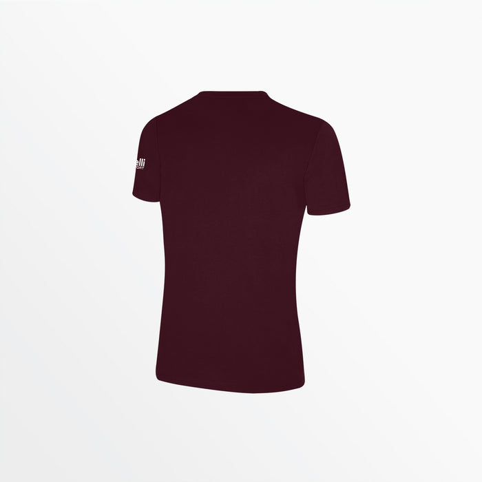 Capelli WOMEN'S BASICS TEE WITH SLEEVE LOGO Maroon