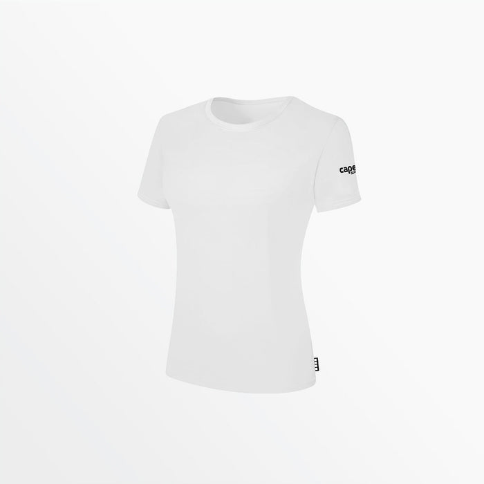 capelli WOMEN'S BASICS TEE WITH SLEEVE LOGO White