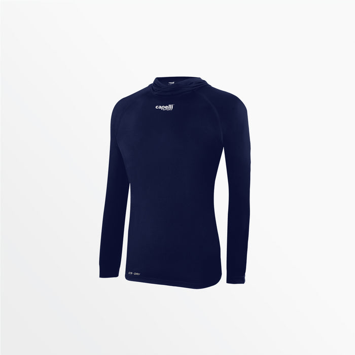 capelli WOMEN'S CLUB LONG SLEEVE POLY TEE Navy