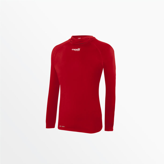 capelli WOMEN'S CLUB LONG SLEEVE POLY TEE Red