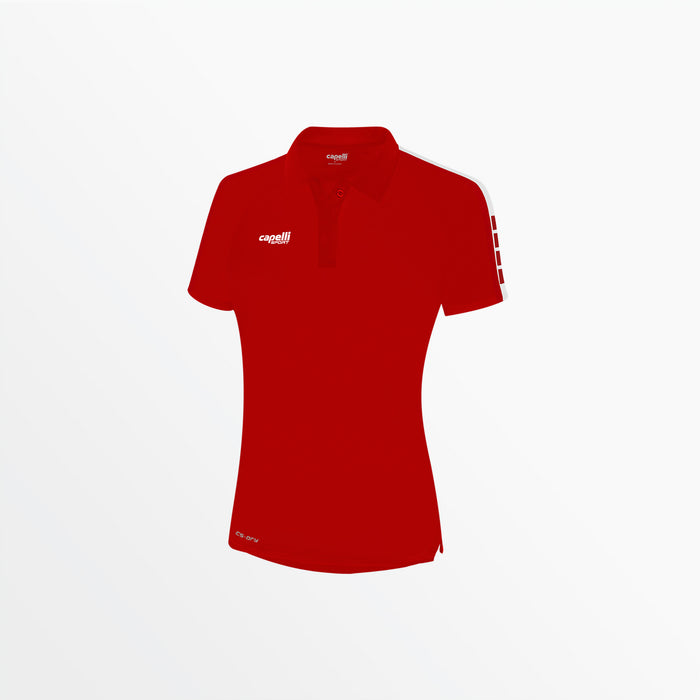 capelli WOMEN'S MADISON POLY POLO Red