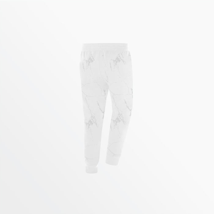 Capelli WOMEN'S MARBLE FRENCH TERRY JOGGERS White