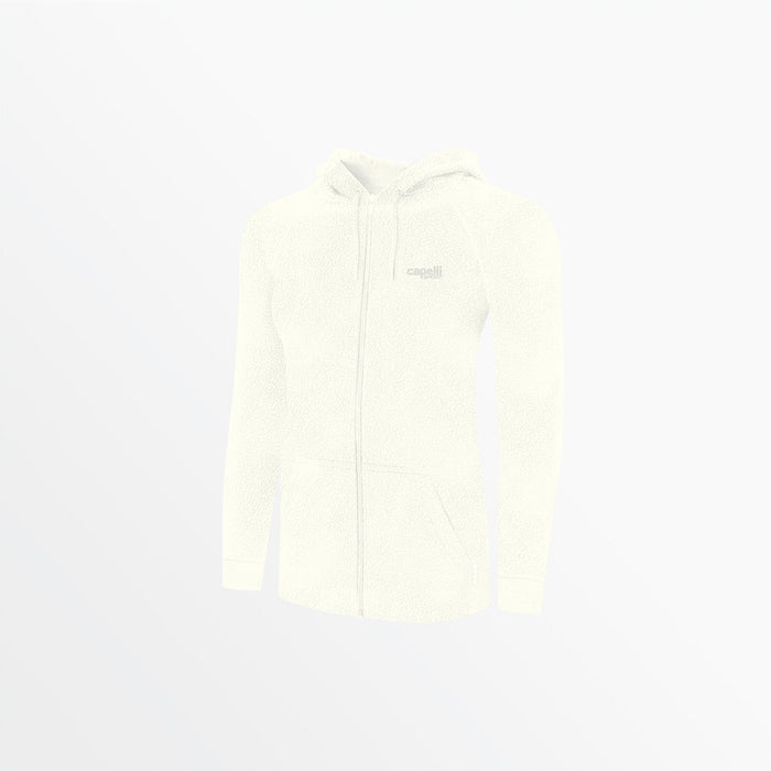 capelli WOMEN'S SHERPA ZIP UP HOODIE Coconut