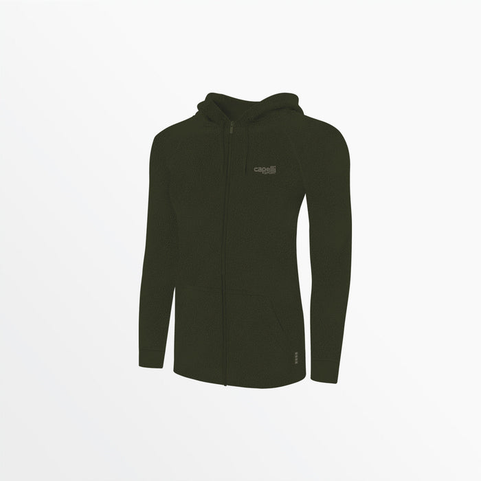 Capelli WOMEN'S SHERPA ZIP UP HOODIE Dark Green