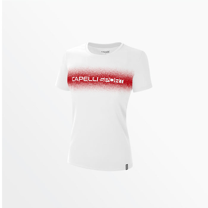 capelli WOMEN'S SPLASH TEE White Red