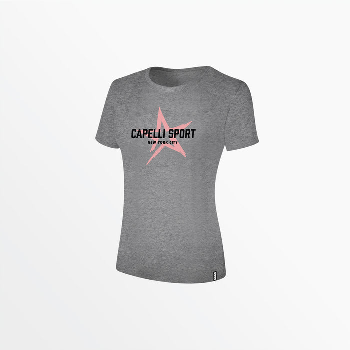 capelli WOMEN'S STRIKE STAR TEE Light Heather Grey