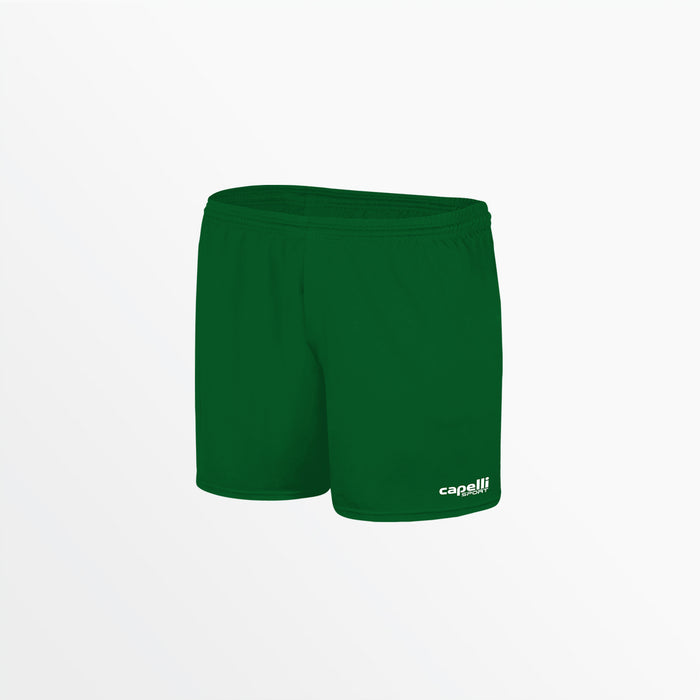 capelli WOMEN'S TEAM MATCH SHORTS 3" INSEAM Green