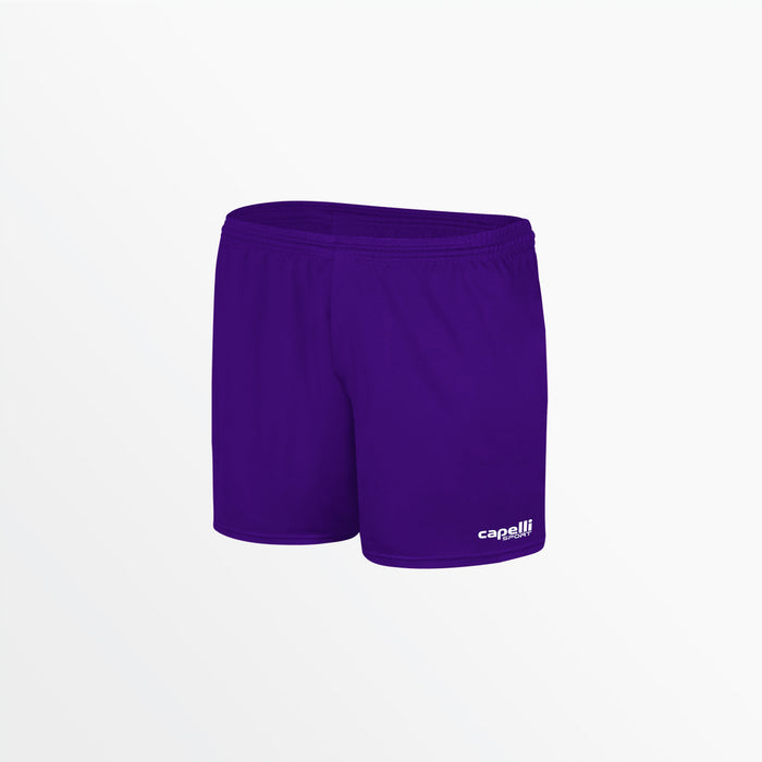 capelli WOMEN'S TEAM MATCH SHORTS 3" INSEAM Purple