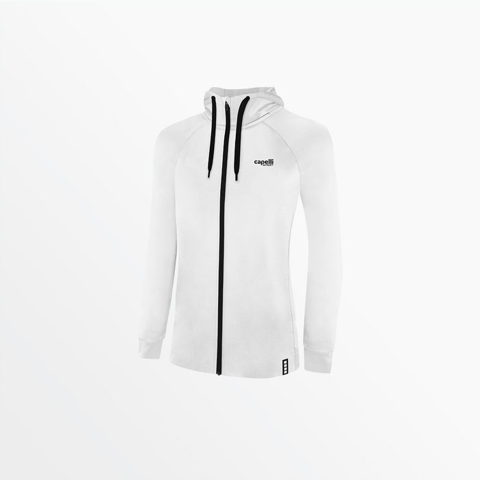 capelli WOMEN'S THERMA FLEECE ZIP UP HOODIE White