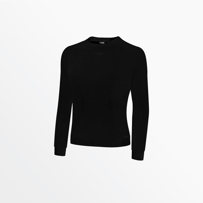 capelli WOMEN'S TONAL CREW NECK SWEATSHIRT Black