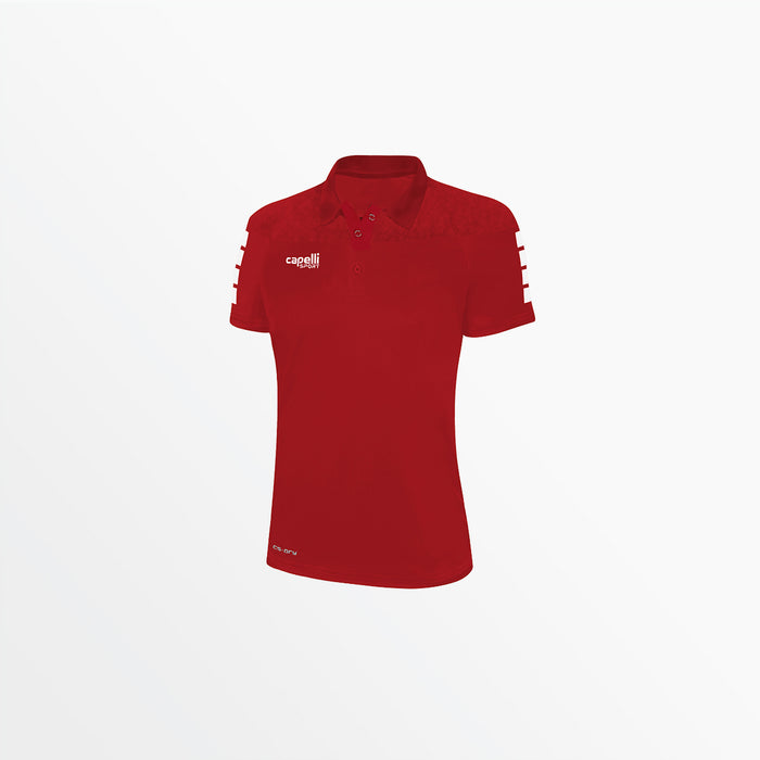 capelli WOMEN'S TRIBECA POLY POLO Red