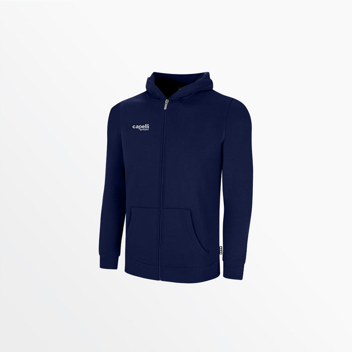 capelli YOUTH BASICS FLEECE ZIP UP HOODIE Navy