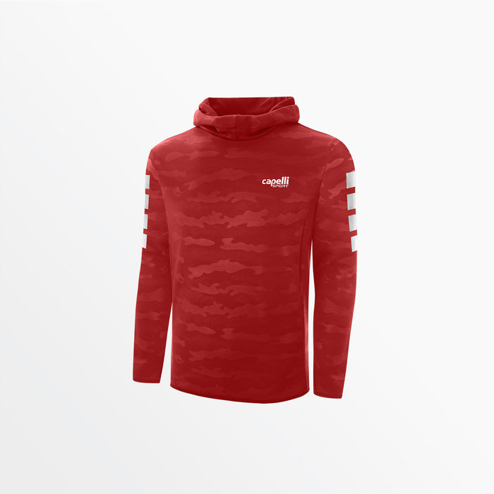 capelli YOUTH BASICS I CAMO EMBOSSED HOODIE Red