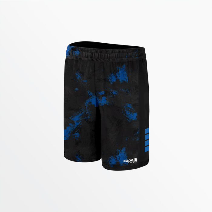 capelli YOUTH CAMO STROKES SHORTS Black Royal Blue