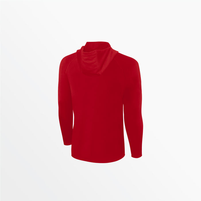 Capelli YOUTH CLUB LONG SLEEVE POLY HOODED TEE Red