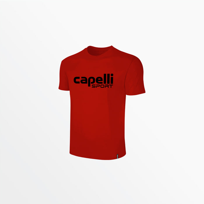 capelli YOUTH LOGO CREW NECK TEE Red Black
