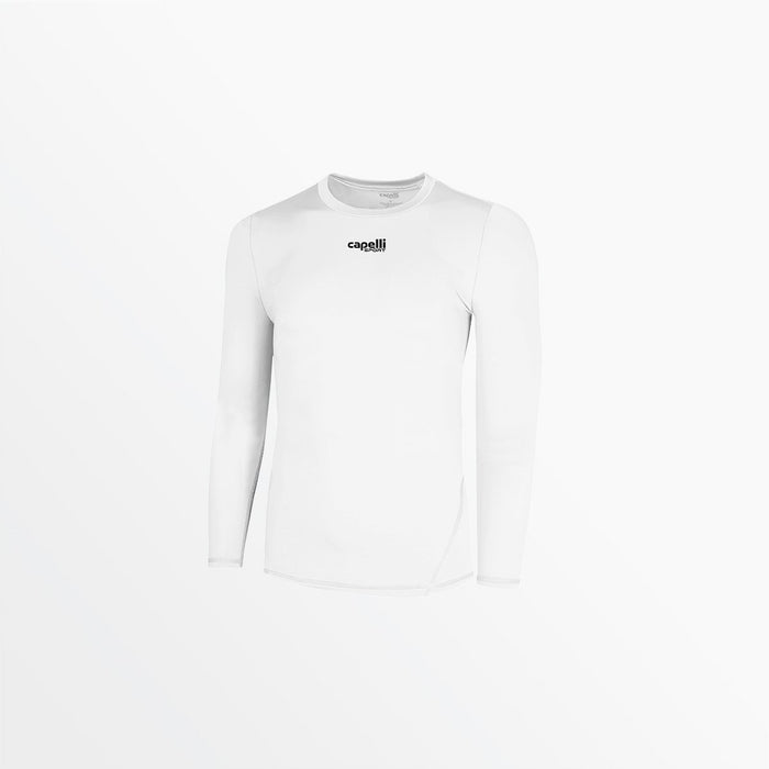 capelli YOUTH LONG SLEEVE PERFORMANCE TOP White