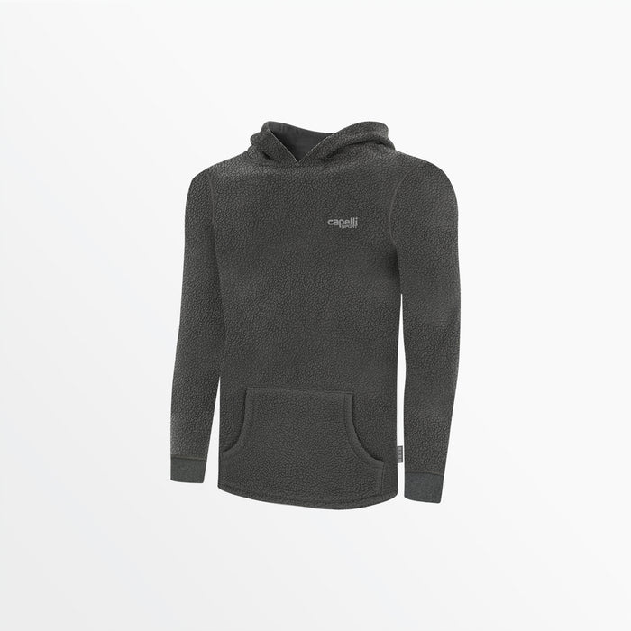 capelli YOUTH SHERPA PULLOVER HOODIE Medium Grey