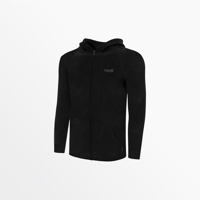 capelli YOUTH SHERPA ZIP UP HOODIE Black
