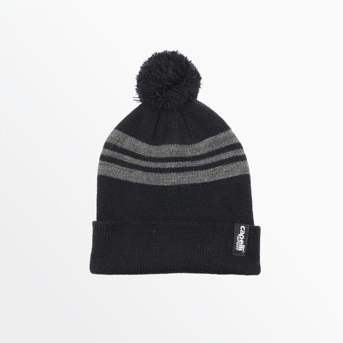 Capelli YOUTH STRIPED POM BEANIE