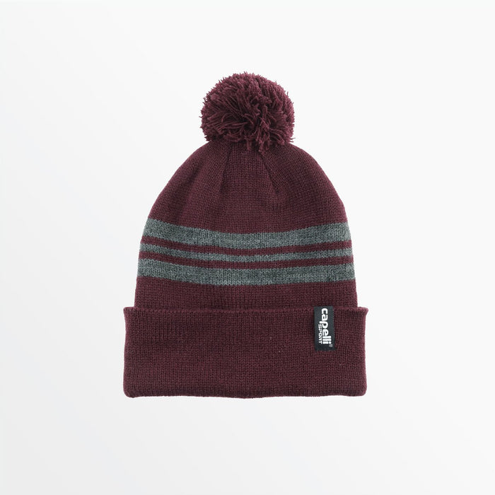 capelli YOUTH STRIPED POM BEANIE
