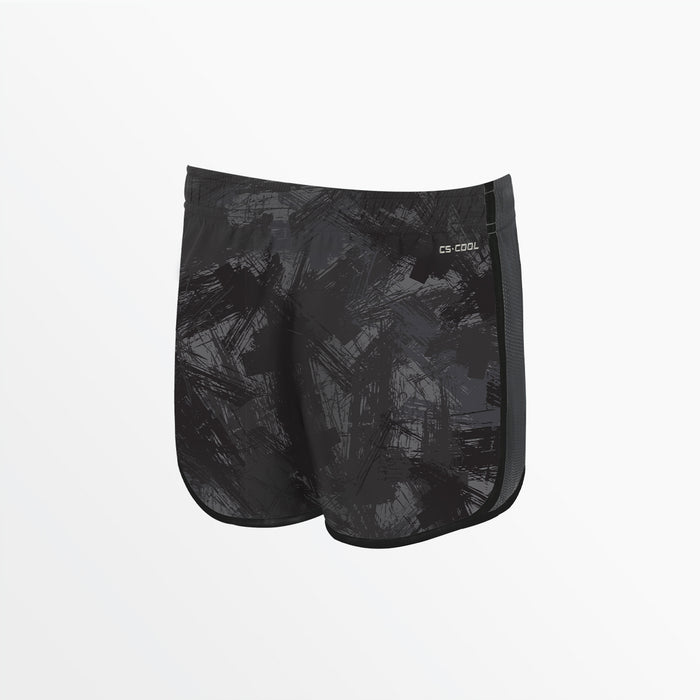 Capelli GIRL'S CAMO STROKES 2-TONE RUNNING SHORTS Black