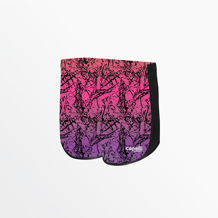 capelli GIRL'S DISTRESSED OMBRE RUNNING SHORTS Neon Pink
