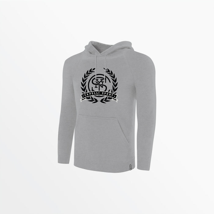capelli MEN'S ACADEMIA CIRCLE PULLOVER HOODIE Light Heather Grey