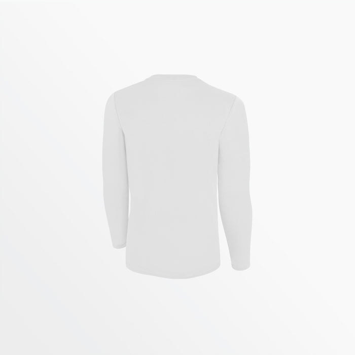 Capelli MEN'S BASICS CREW NECK LONG SLEEVE POLY TEE White