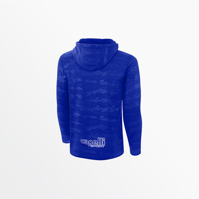 Capelli MEN'S BASICS I CAMO EMBOSSED HOODIE Royal Blue