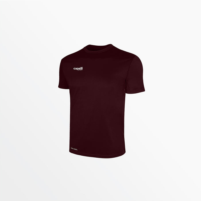 capelli MEN'S BASICS I SHORT SLEEVE TRAINING TOP Maroon